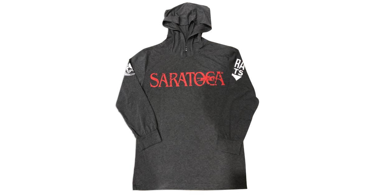 black and red saratoga hoodie