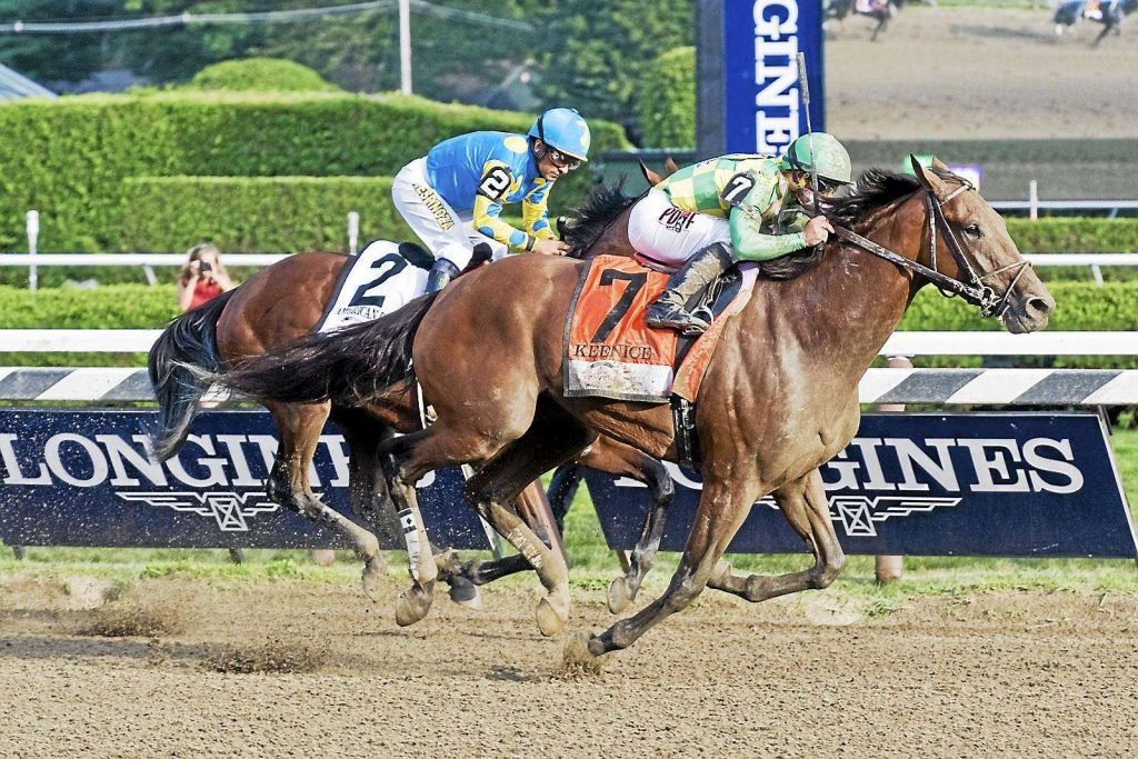 keen ice passing american pharoah at 2015 travers