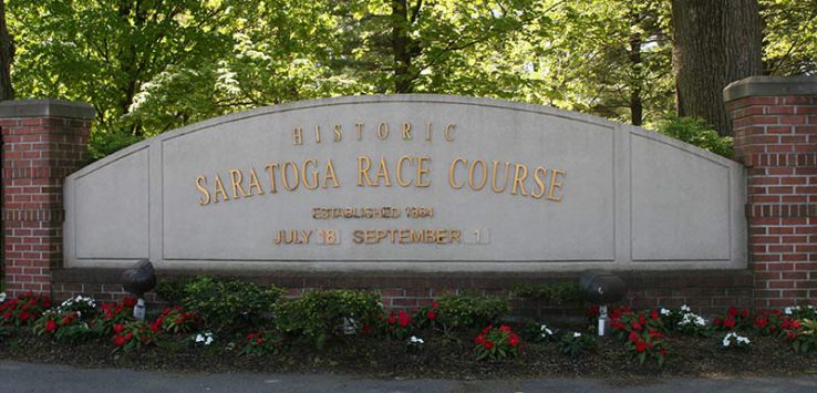 saratoga race course sign