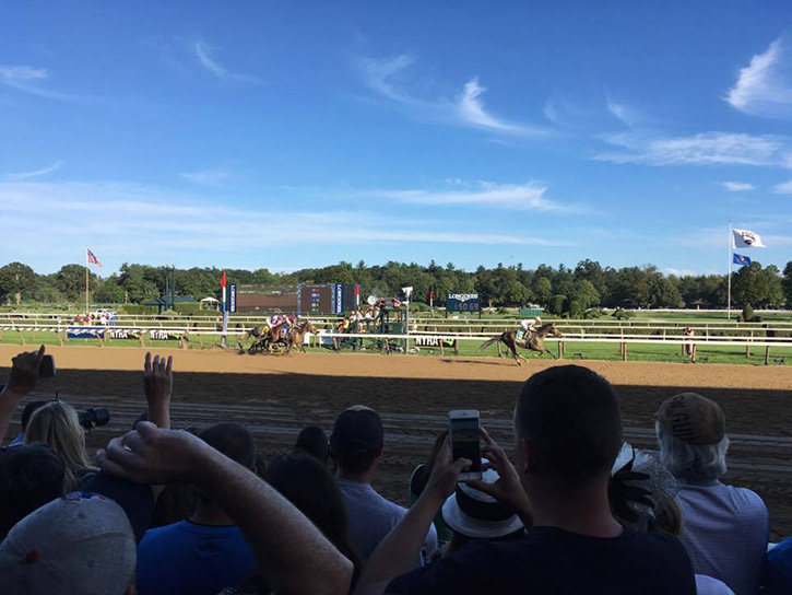 spectators track side