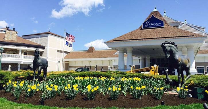 the outside of the Saratoga Casino Hotel