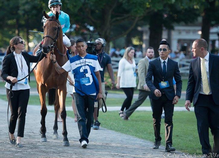 horse trainer chad brown and team